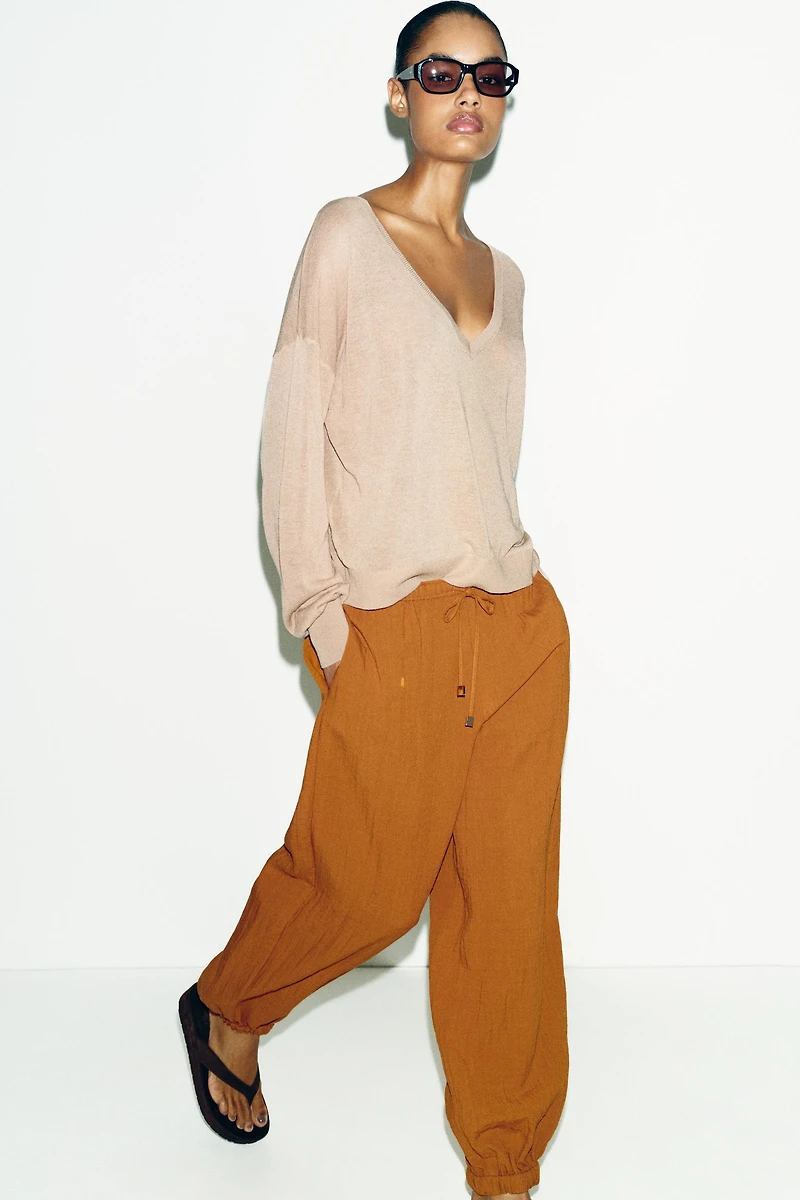 ELASTIC WAISTBAND PANTS