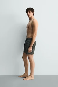 MAILLOT DE BAIN LONG À IMPRIMÉ GÉOMÉTRIQUE