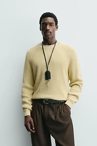 RIBBED TEXTURED JUMPER