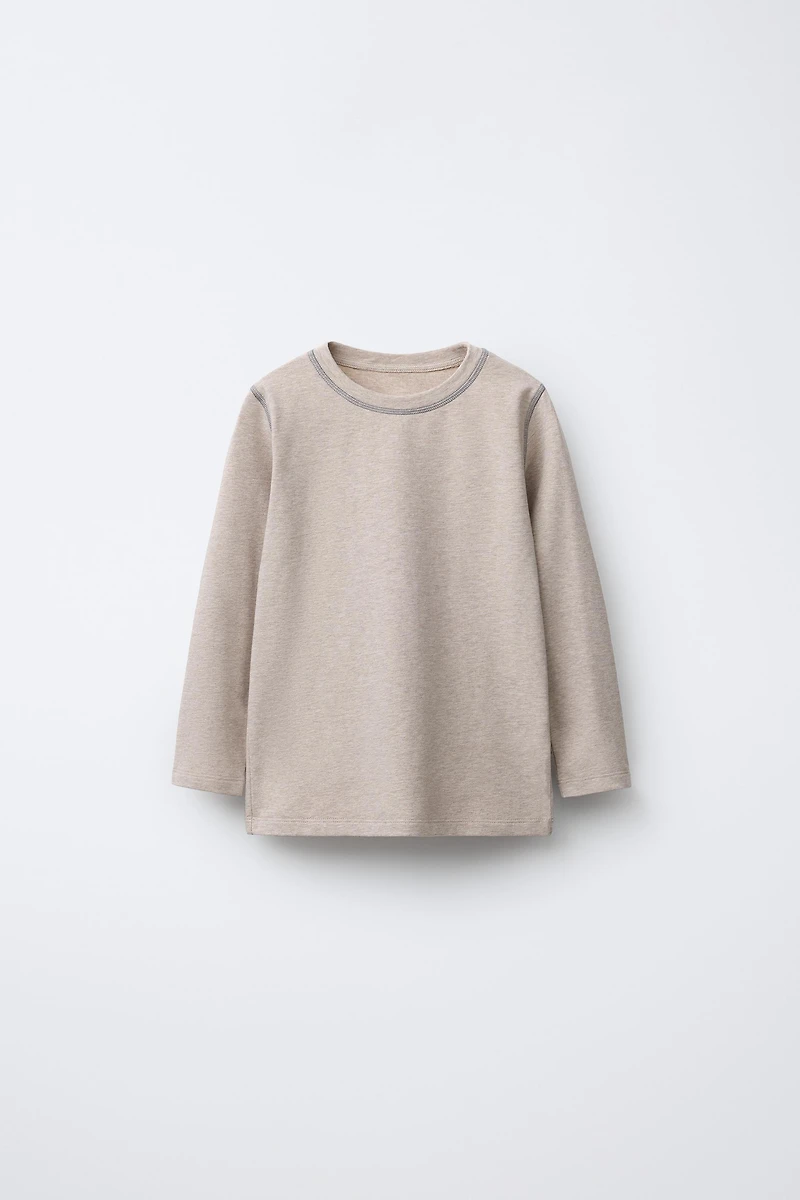 LOT DE DEUX T-SHIRTS SURJETÉS EN CONTRASTE