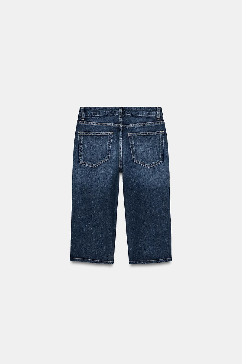 TRF MID-RISE CAPRI JEANS