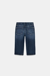 TRF MID-RISE CAPRI JEANS