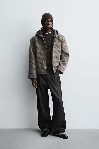 HORSE PRINT HOODIE JACKET