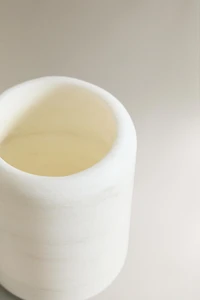 WHITE MARBLE BATHROOM TUMBLER