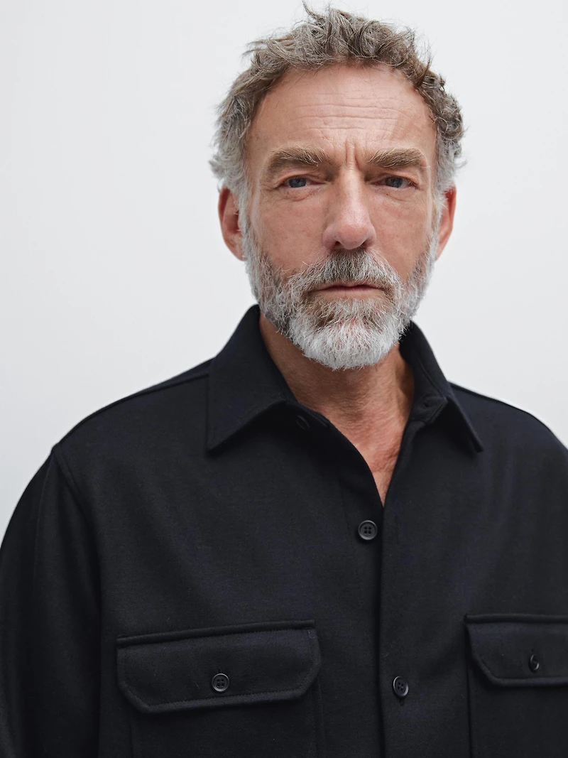 Overshirt with chest pockets