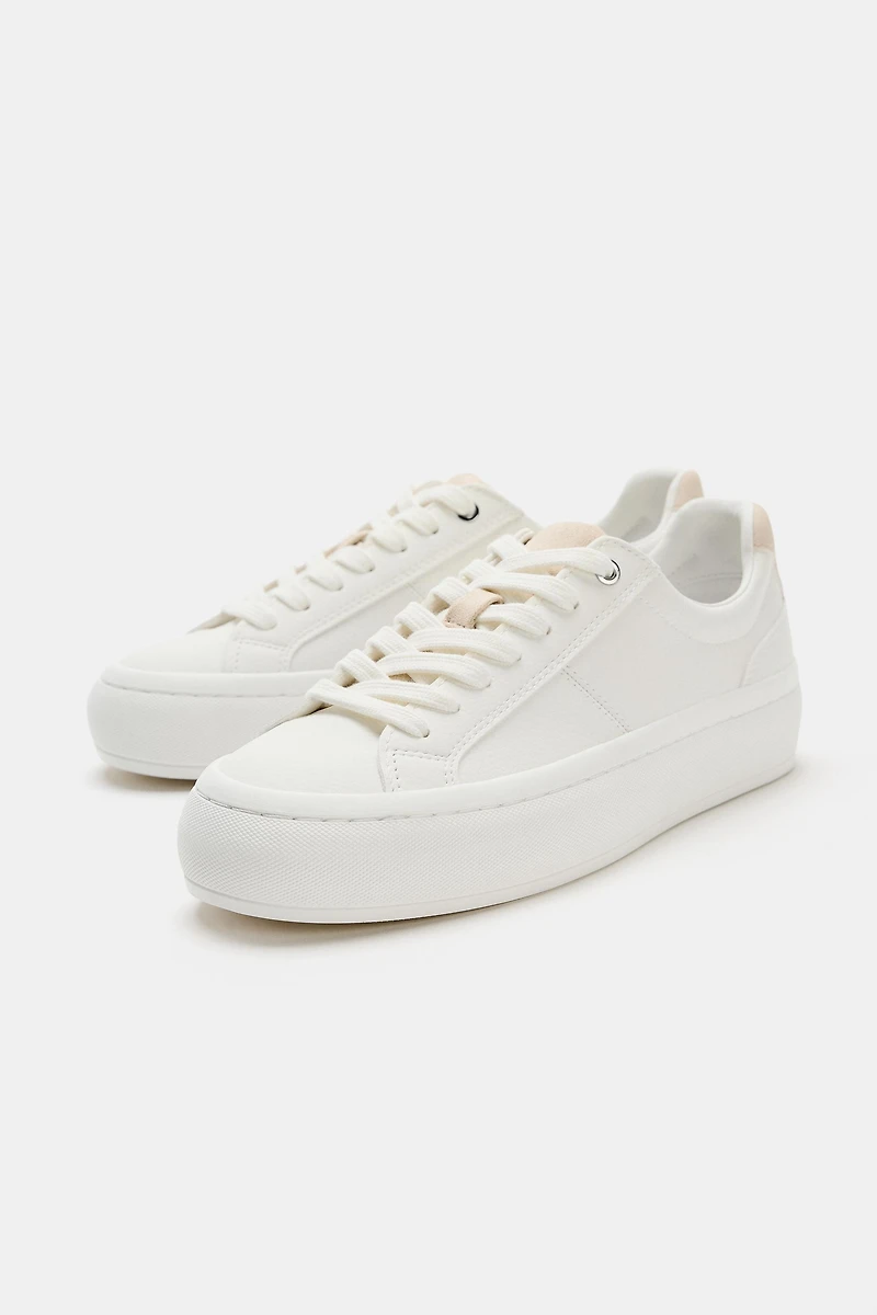 SNEAKERS WITH HEEL DETAIL
