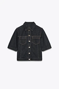 PATCH POCKET DENIM JACKET ZW COLLECTION