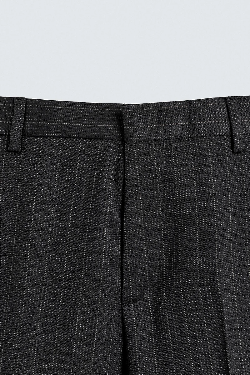 STRIPED SUIT PANTS