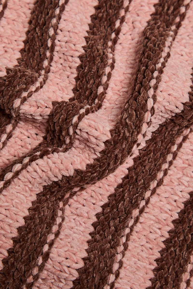 PLAID ENFANT CHENILLE RAYURES