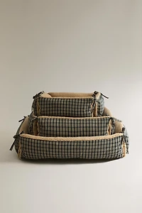 GINGHAM PET BED
