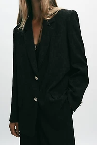 BLAZER JACQUARD ÉPAULETTES
