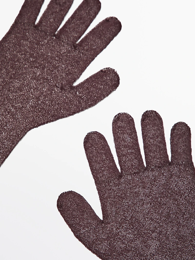 Long knit gloves - STUDIO