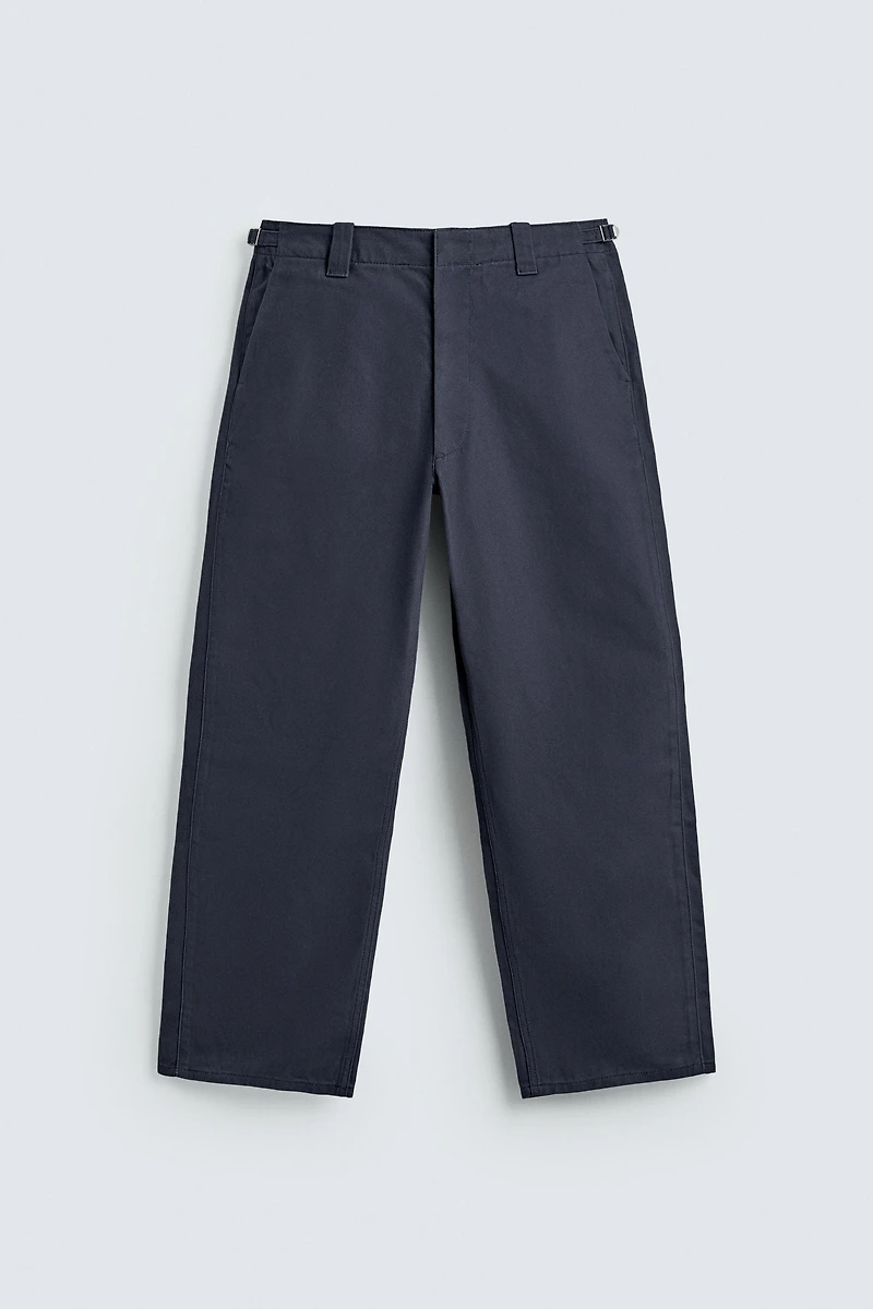 RELAXED FIT CHINO PANTS WITH BELT LOOPS
