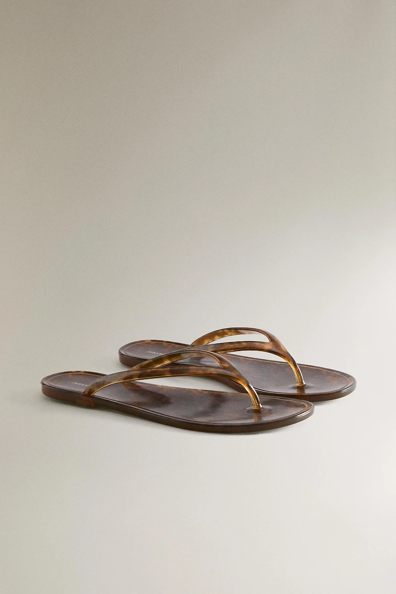 FLAT JELLY SANDALS