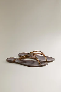 FLAT JELLY SANDALS