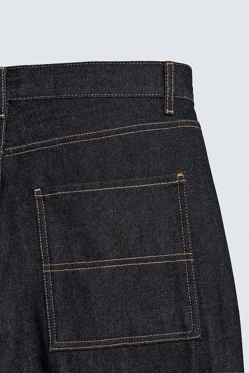 BAGGY FIT CARPENTER JEANS WITH TOPSTITCHING