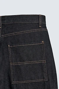 BAGGY FIT CARPENTER JEANS WITH TOPSTITCHING