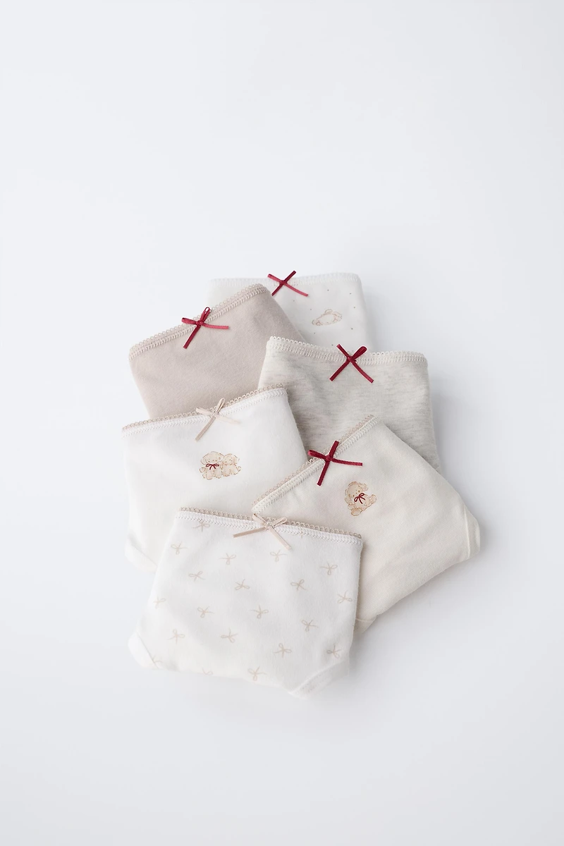2-6 YEARS/ SIX-PACK OF PUPPY PRINT UNDERWEAR