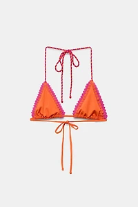 CROCHET TRIANGLE BIKINI TOP