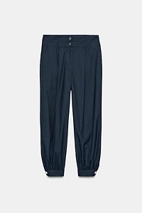 PANTALON BOMBACHO À RAYURES TENNIS