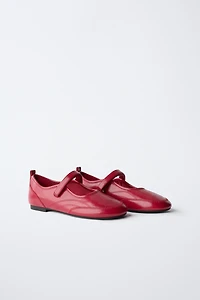 PATENT LEATHER SPORTY BALLET FLATS