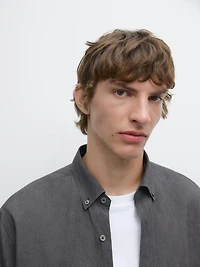 Regular fit flowing shirt