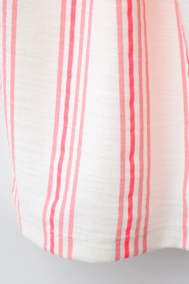 EMBROIDERED STRIPED DRESS