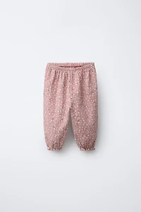 FLORAL PRINT JOGGER PANTS