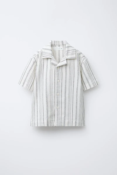 RUSTIC STRIPED BOWLING SHIRT