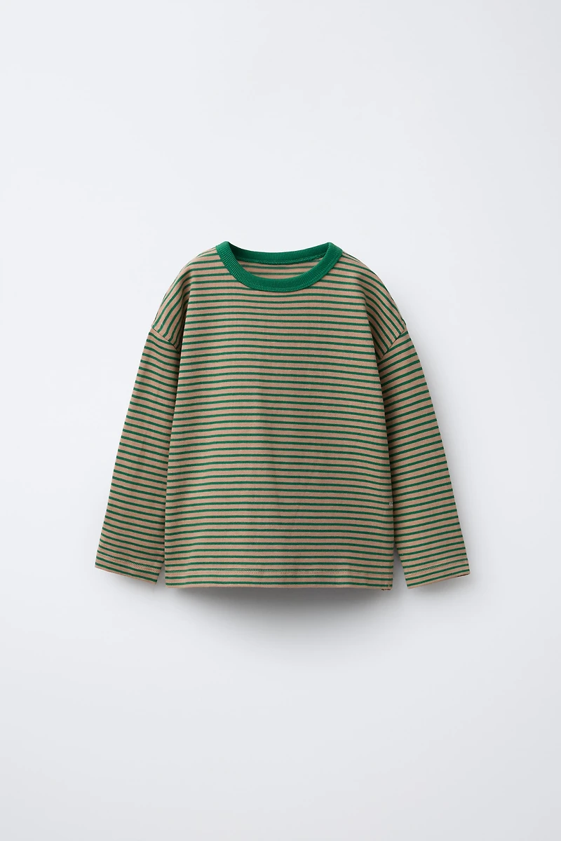 HEAVY WEIGHT STRIPED T-SHIRT