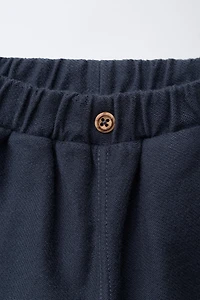 TWILL BUTTON PANTS