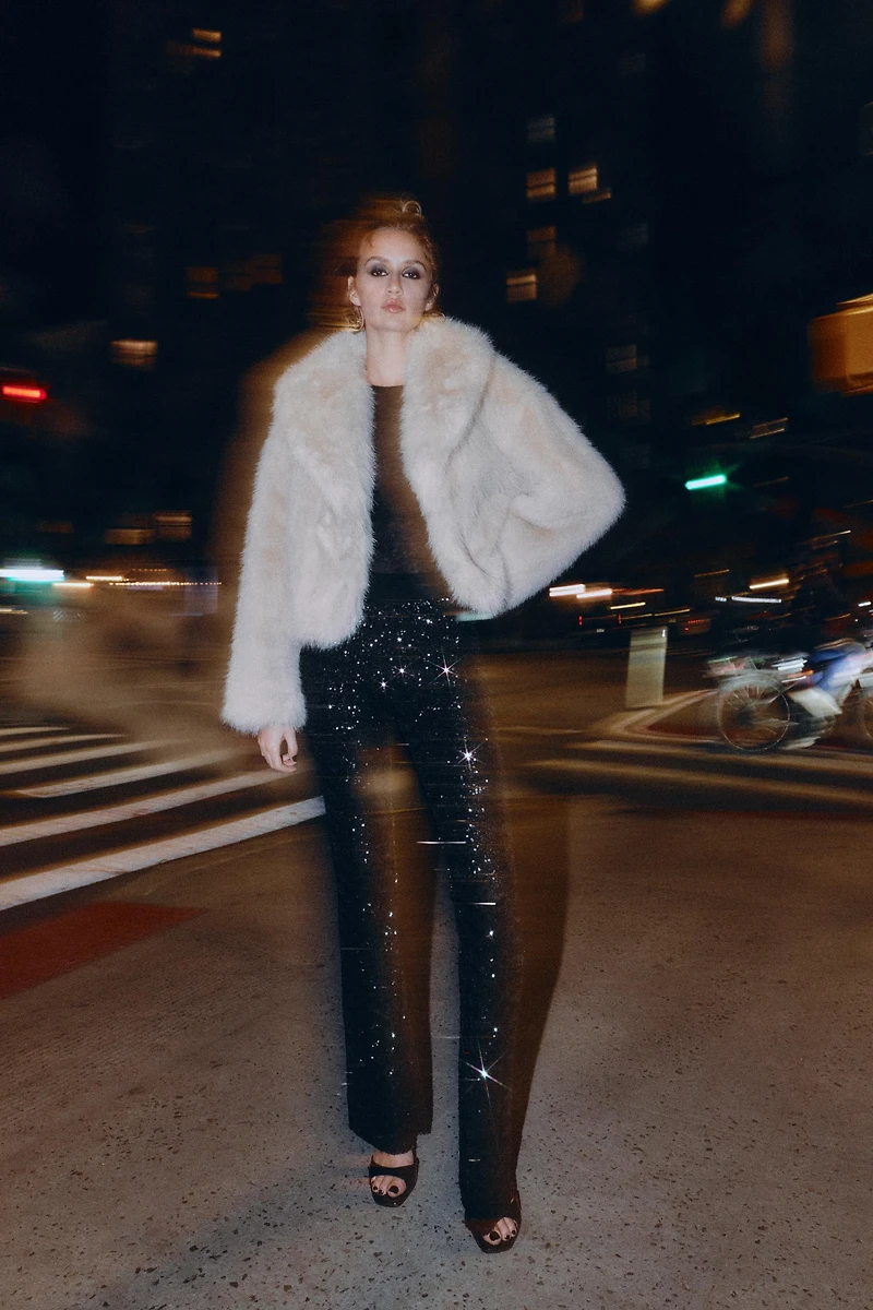 FLARE SEQUIN LEGGINGS