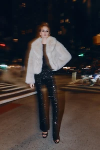 FLARE SEQUIN LEGGINGS