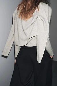 BASIC 100% WOOL KNIT JACKET