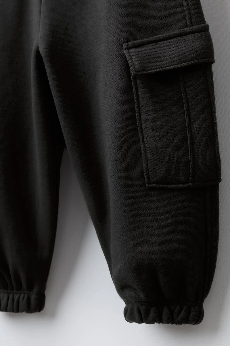 FLEECE CARGO JOGGER PANTS