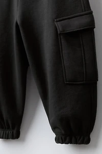 FLEECE CARGO JOGGER PANTS