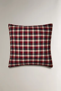 CHRISTMAS TARTAN CHECK COTTON FLANNEL PILLOWCASE