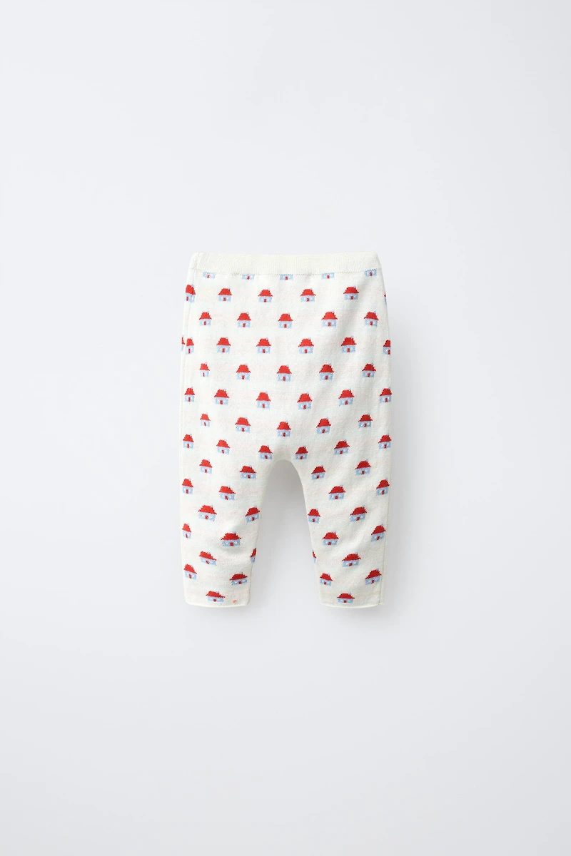 HOUSE JACQUARD KNIT PANTS