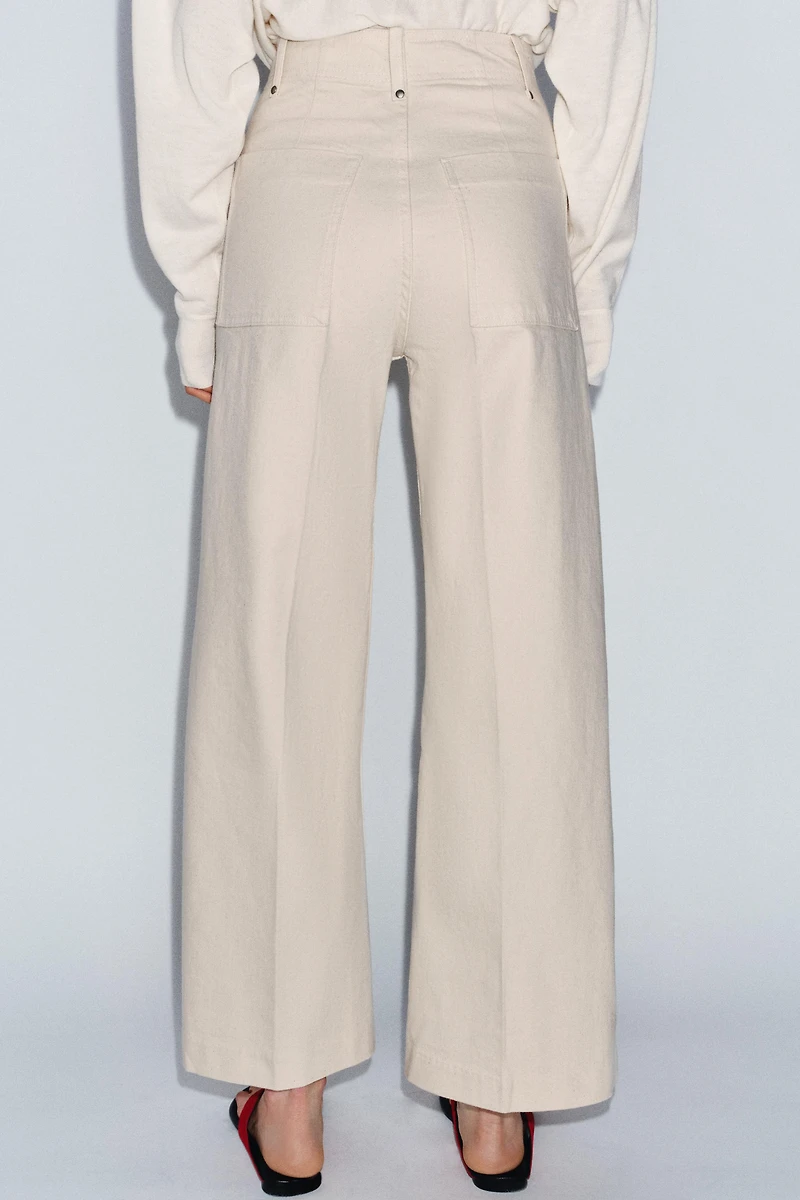 ZW COLLECTION HIGH WAIST WIDE LEG JEANS