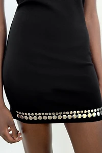STUDDED MINI DRESS