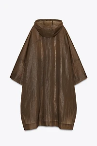 OVERSIZED CAPE PARKA WITH HOODIE ZW COLLECTION