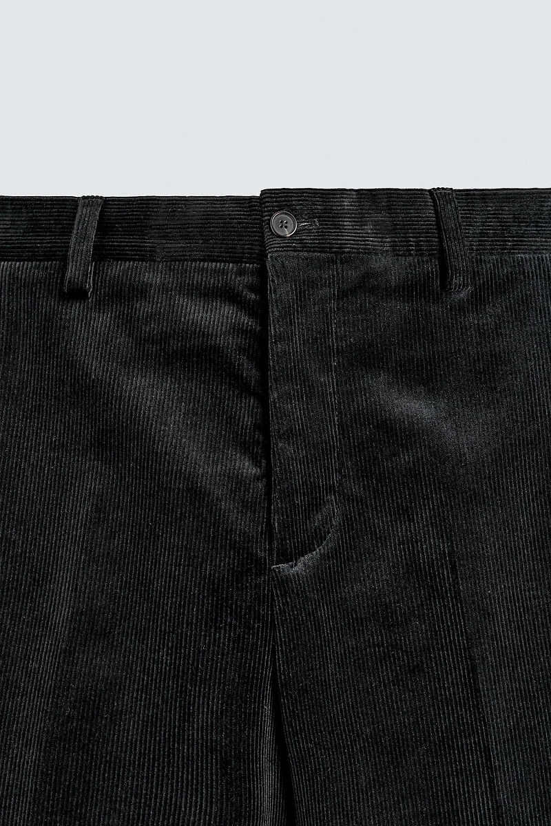 PANTALON DE COSTUME EN VELOURS CÔTELÉ