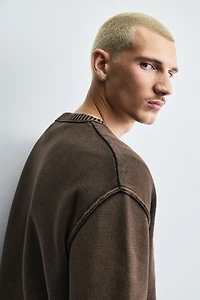 PULL IMPRIMÉ DÉLAVÉ