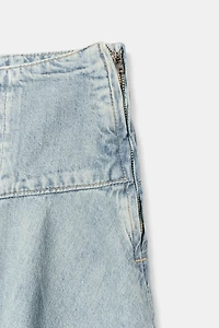 JUPE MI-LONGUE EN DENIM TRF