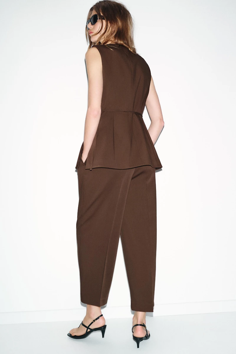 BELTED WRAP VEST