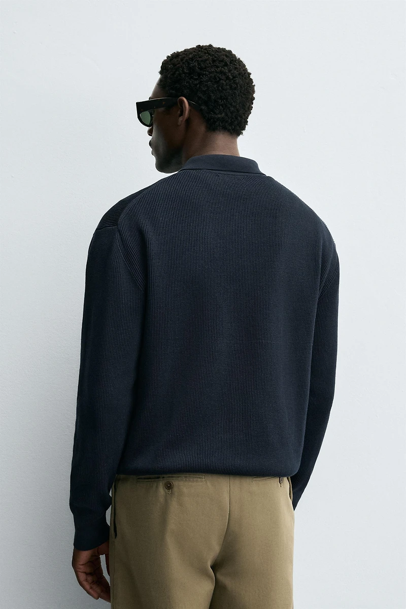 ZIPPERED CARDIGAN