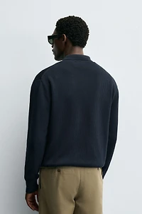 ZIPPERED CARDIGAN