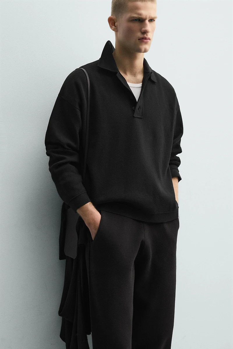 KNIT COTTON POLO SHIRT