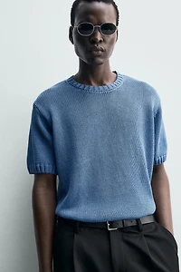 RELAXED FIT KNIT T-SHIRT