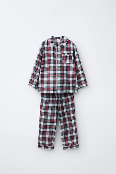 3-6 YEARS / FLANNEL PLAID PAJAMAS